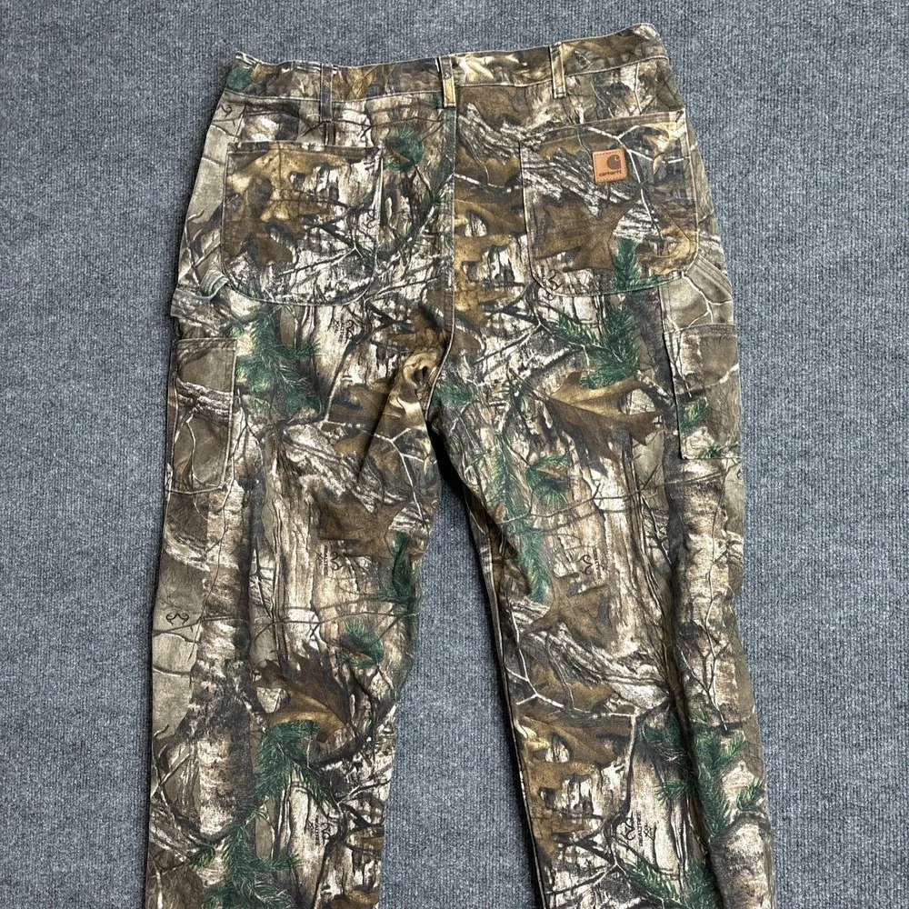 Vintage Carhartt‎ Camo Pants Men's 38x36 Realtree Carpenter USA B235977
